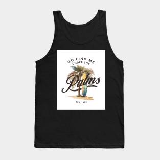 Under The Palms - Surfboard Tank Top